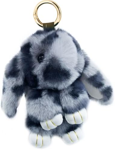 Amazon.com: Unpafcxddyig Bunny Keychain Soft Rabbit Faux Fur